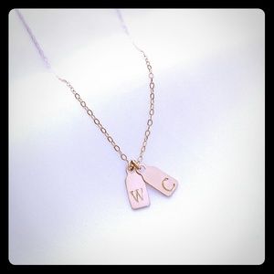 Handmade Lettering Tag Choker